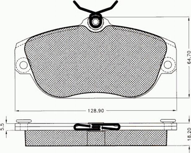 Pex 7225 - Brake Pad Set, disc brake autospares.lv