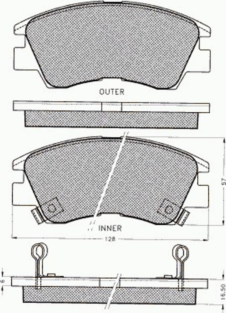 Pex 7220 - Brake Pad Set, disc brake autospares.lv