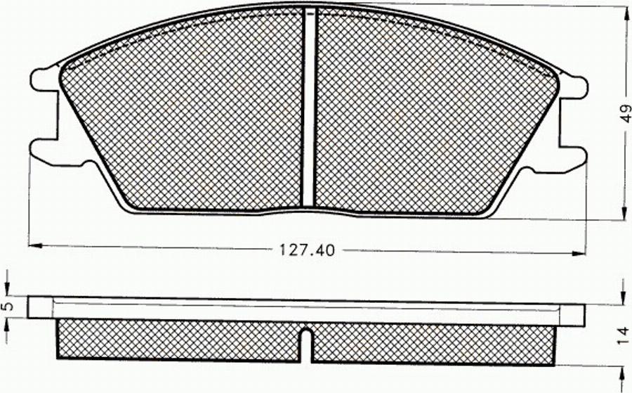 Pex 7.274 - Brake Pad Set, disc brake autospares.lv