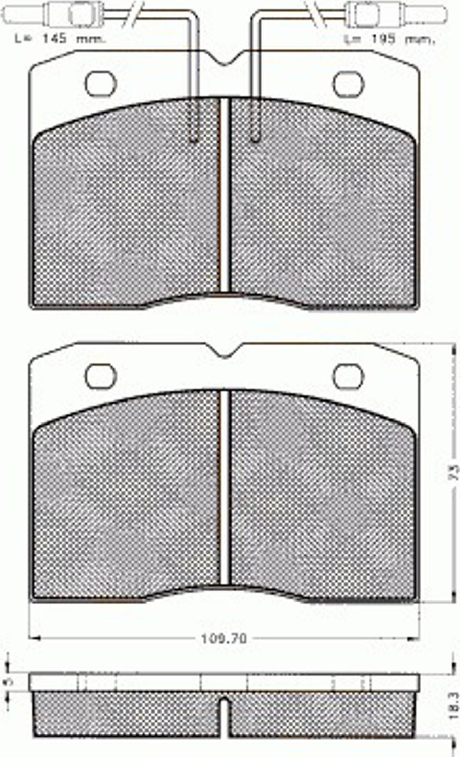 Pex 7271 - Brake Pad Set, disc brake autospares.lv