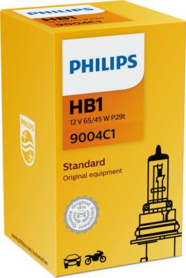 PHILIPS 9004C1 - Bulb, spotlight autospares.lv