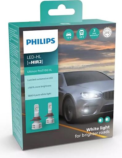 PHILIPS 11012U5100X2 - Bulb, headlight autospares.lv