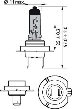 PHILIPS 12972CVUBW - Bulb, spotlight autospares.lv