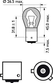 PHILIPS 12496NACP - Bulb, indicator autospares.lv