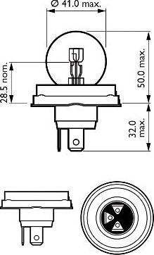 PHILIPS 12620C1 - Bulb, spotlight autospares.lv