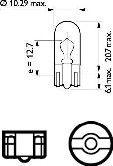 PHILIPS 12256CP - Bulb, indicator autospares.lv