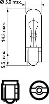 PHILIPS 12516CP - Bulb, stop light autospares.lv