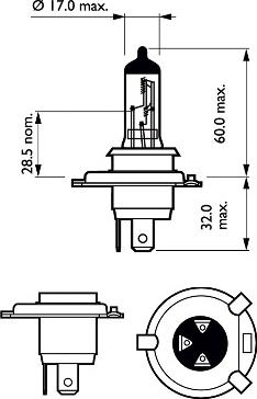 PHILIPS 12342LLECOC1 - Bulb, spotlight autospares.lv