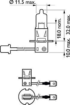 PHILIPS 12336PRB1 - Bulb, spotlight autospares.lv