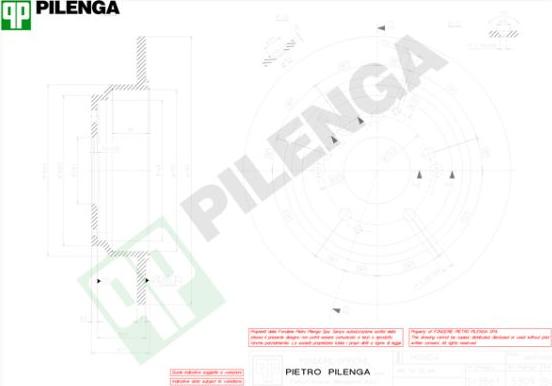 Pilenga 5309 - Brake Disc autospares.lv