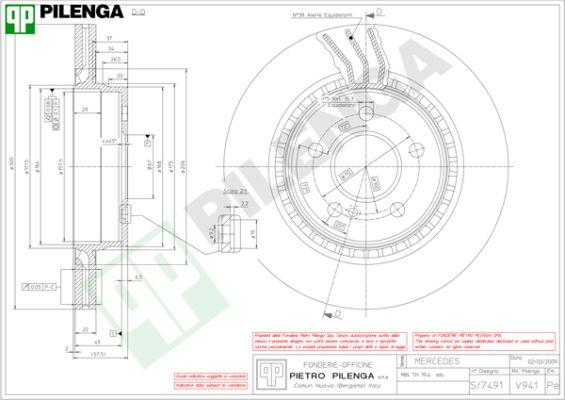 Pilenga V941 - Brake Disc autospares.lv