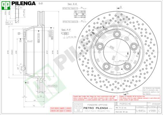 Pilenga V988 - Brake Disc autospares.lv