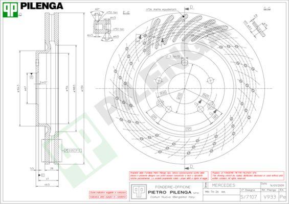 Pilenga V933 - Brake Disc autospares.lv