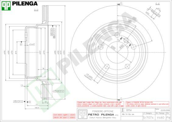 Pilenga V460 - Brake Disc autospares.lv