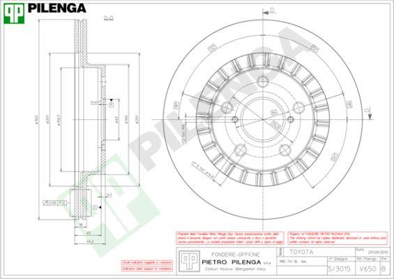 Pilenga V650 - Brake Disc autospares.lv