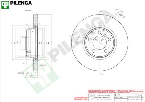 Pilenga V007 - Brake Disc autospares.lv