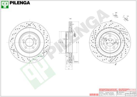 Pilenga V1001 - Brake Disc autospares.lv