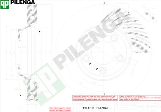 Pilenga V857L - Brake Disc autospares.lv