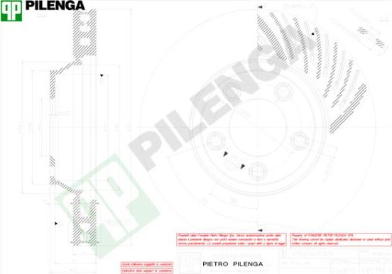 Pilenga V857R - Brake Disc autospares.lv