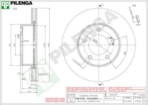 Pilenga V822 - Brake Disc autospares.lv