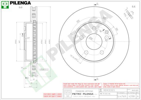 Pilenga V298 - Brake Disc autospares.lv