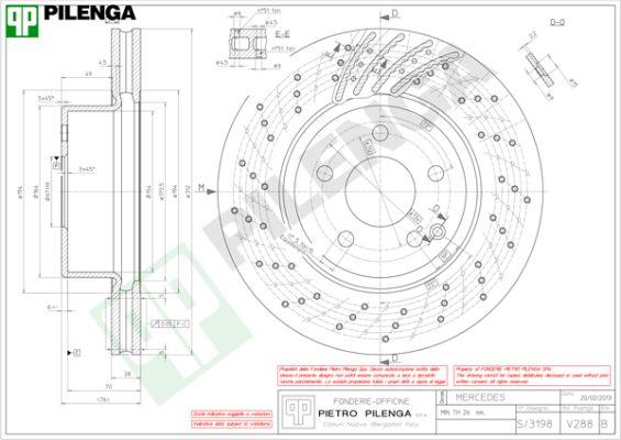 Pilenga V288 - Brake Disc autospares.lv