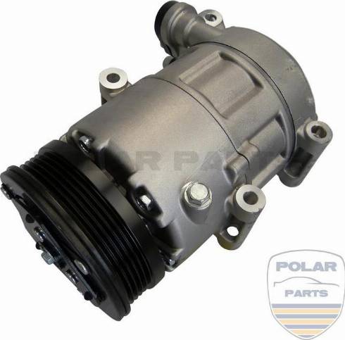 PolarParts 10004550 - Compressor, air conditioning autospares.lv