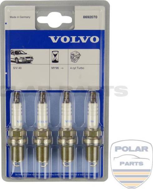 PolarParts 10000473 - Spark Plug autospares.lv