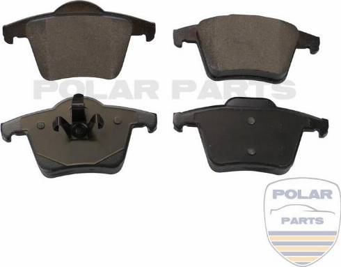 PolarParts 10000643 - Brake Pad Set, disc brake autospares.lv