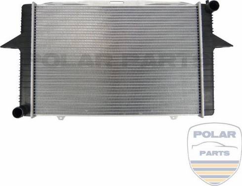 PolarParts 10000726 - Radiator, engine cooling autospares.lv