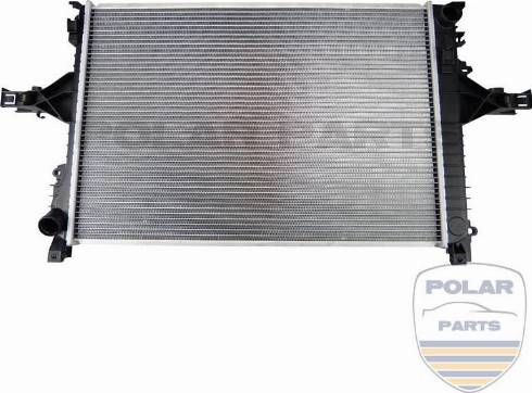 PolarParts 10001644 - Radiator, engine cooling autospares.lv