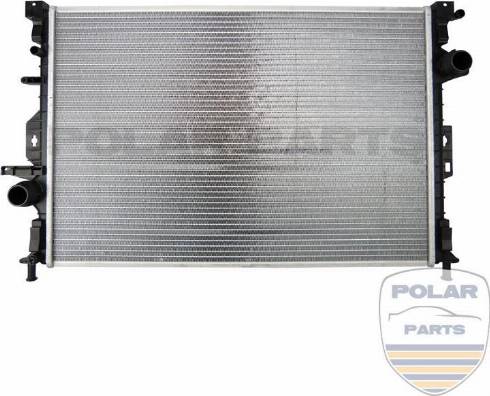 PolarParts 10003651 - Radiator, engine cooling autospares.lv