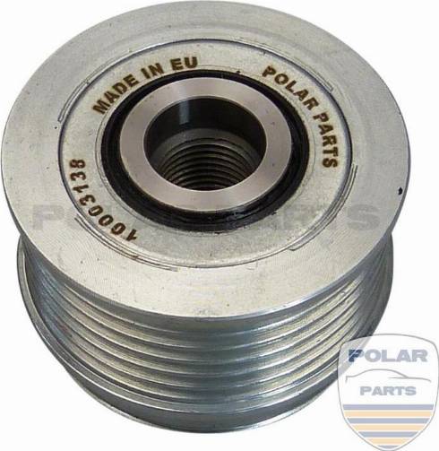 PolarParts 10003138 - Pulley, alternator, freewheel clutch autospares.lv