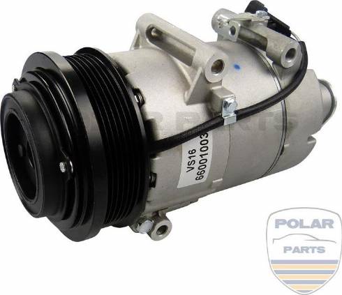 PolarParts 10003826 - Compressor, air conditioning autospares.lv