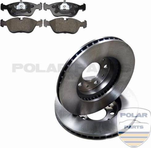 PolarParts 20000196 - Brake Set, disc brakes autospares.lv