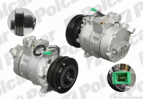 Polcar 9549KS-1 - Compressor, air conditioning autospares.lv