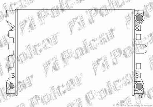 Polcar 954608-1 - Radiator, engine cooling autospares.lv