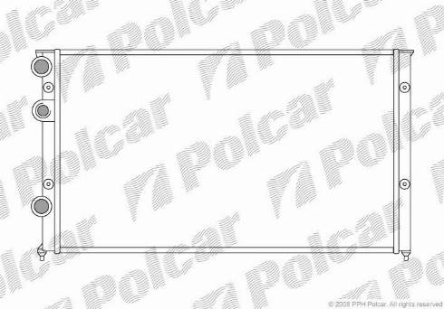 Polcar 954608-8 - Radiator, engine cooling autospares.lv