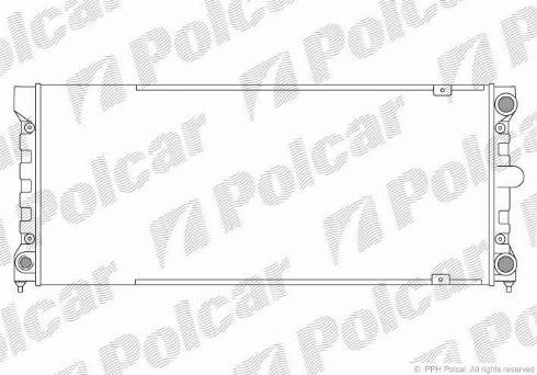 Polcar 954608-2 - Radiator, engine cooling autospares.lv