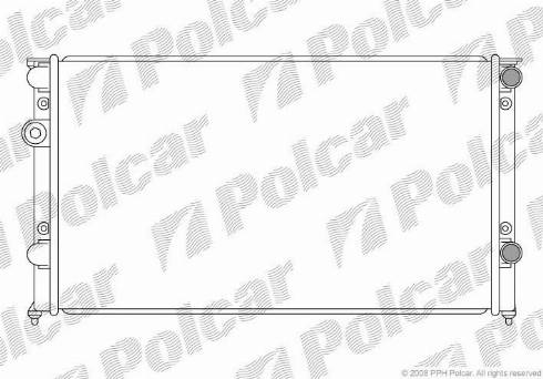 Polcar 954608-7 - Radiator, engine cooling autospares.lv