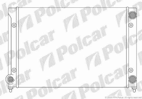 Polcar 954608A1 - Radiator, engine cooling autospares.lv