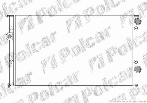 Polcar 954608A7 - Radiator, engine cooling autospares.lv