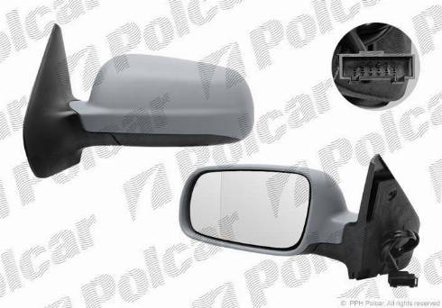 Polcar 9541529M - Outside Mirror autospares.lv