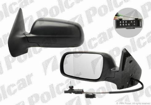 Polcar 9541521M - Outside Mirror autospares.lv