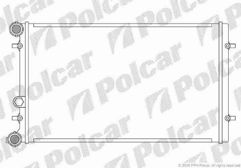 Polcar 954108-2 - Radiator, engine cooling autospares.lv