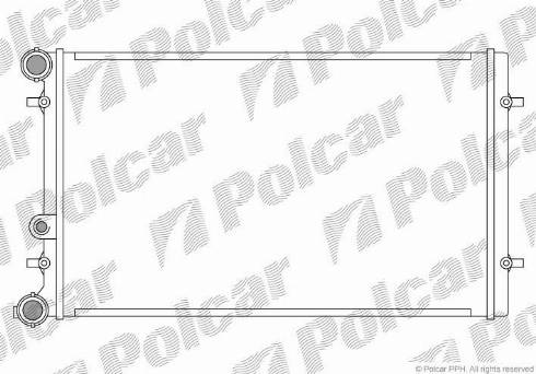 Polcar 954108B2 - Radiator, engine cooling autospares.lv