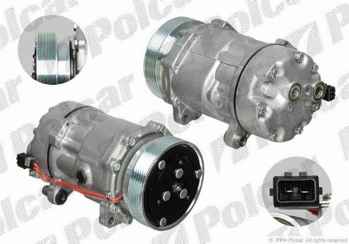 Polcar 9541KS1X - Compressor, air conditioning autospares.lv