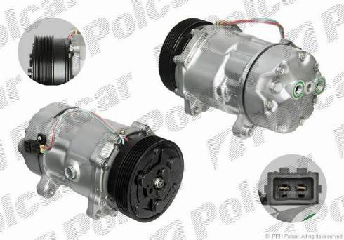 Polcar 9541KS-1 - Compressor, air conditioning autospares.lv