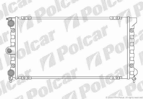 Polcar 954308A5 - Radiator, engine cooling autospares.lv