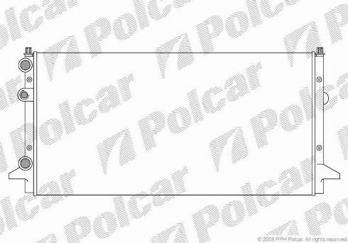 Polcar 954708-3 - Radiator, engine cooling autospares.lv